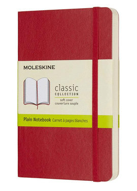 LIBRETA CLASICA TAPA BLANDA ROJO ESCARLATA P LISA