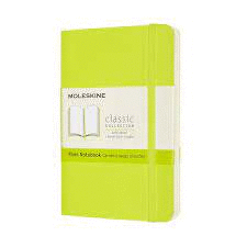 LIBRETA CLASICA TAPA BLANDA VERDE LIMON P LISA
