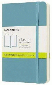 LIBRETA CLASICA TAPA BLANDA AZUL ARRECIFE P LISA