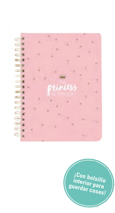 LIBRETA-AGENDA  A5 YOU ARE THE PRINCESS 2019