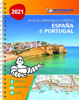 ATLAS ESPAÑA & PORTUGAL 2021 (A4) CARRETERAS Y TURÍSTICO