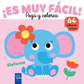 �ES MUY FACIL! PEGA Y COLOREA. ELEFANTE