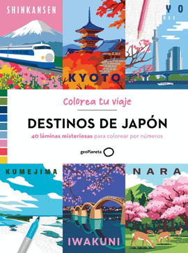 DESTINOS DE JAPON. COLOREA TU VIAJE