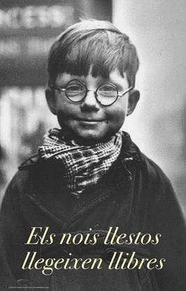 CARTELL ELS NOIS LLESTOS LLEGEIXEN LLIBRES - CAT