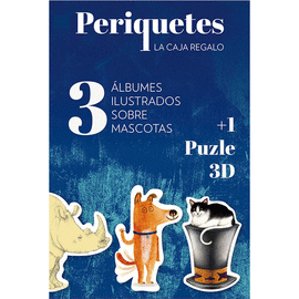 PERIQUETES - 3 ALBUMES ILUSTRADOS SOBRE MASCOTAS + PUZLE