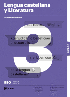 APRENDE LO BSICO. LENGUA CASTELLANA Y LITERATURA 3 ESO. LOMLOE