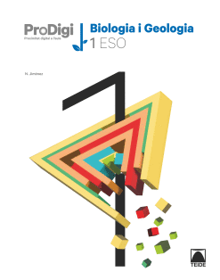 QUADERN PRODIGI. BIOLOGIA I GEOLOGIA 1 ESO