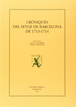 CRONIQUES DEL SETGE DE BARCELONA  DE 1713-1714