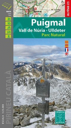 PUIGMAL 1:25.000 VALL DE NURIA ULLDETER -ALPINA