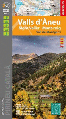 VALLS D'ANEU 1:25.000 MONT VALIER, MONT ROIG -ALPINA