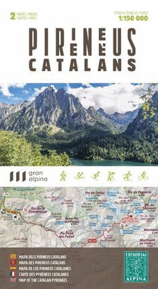 PIRINEUS CATALANS 1:150.000 [2 MAPES] -ALPINA