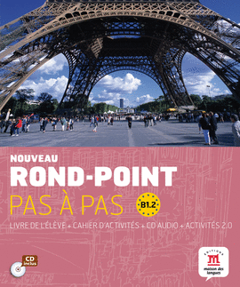 NOUVEAU ROND POINT PAS  PAS B1.2  LIVRE DE LLEVE+ CAHIER D'EXERCISES + CD