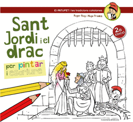 SANT JORDI I EL DRAC PER PINTAR I ESCRIURE