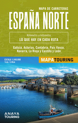 MAPA DE CARRETERAS DE ESPAA NORTE 1:340.000 - (DESPLEGABLE)
