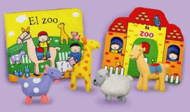 EL ZOO -MALETA: LLIBRE DE TELA, ZOO I 4 FIGURES-