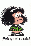 CUADERNO MAFALDA ESTOY EXHAUSTA - GRANDE 3�ED