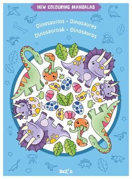 NEW COLOURING MANDALAS DINOSAURIOS