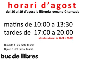 HORARIO AGOSTO